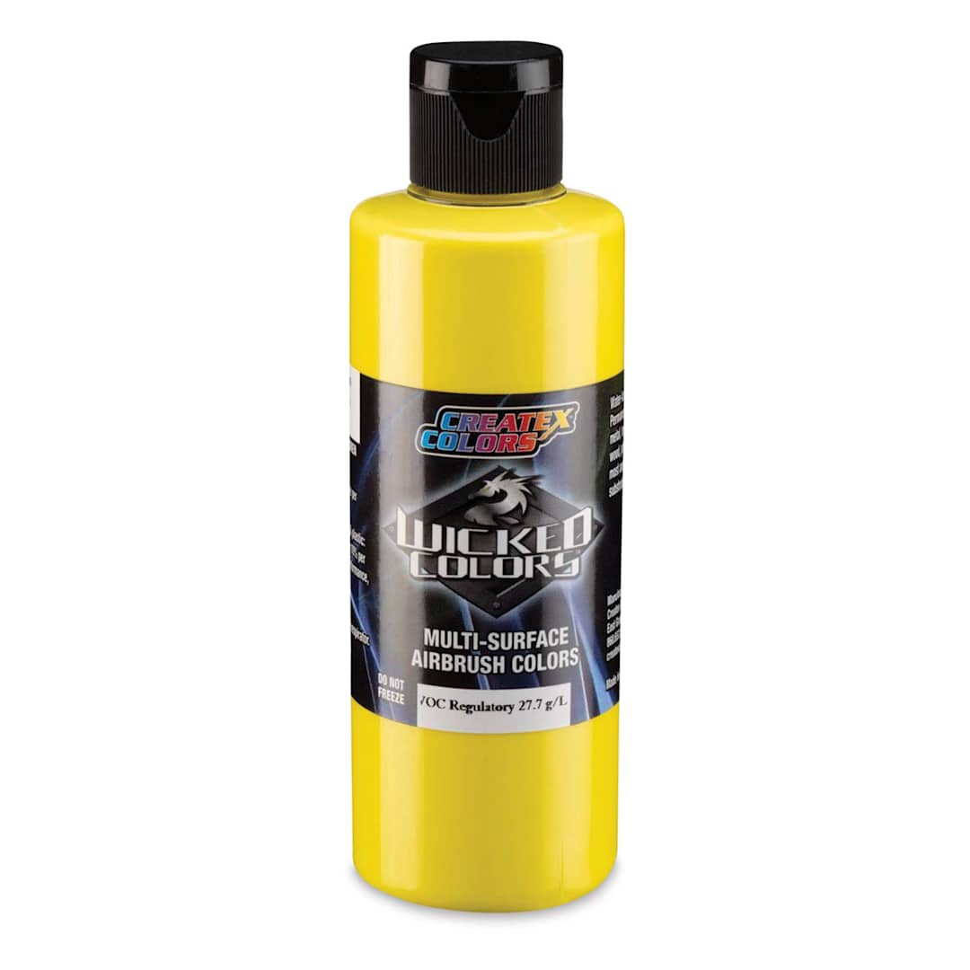 Open in modal - Createx Wicked Colors Airbrush Color - Opaque Bismuth Vanadate Yellow, 4 oz, Bottle