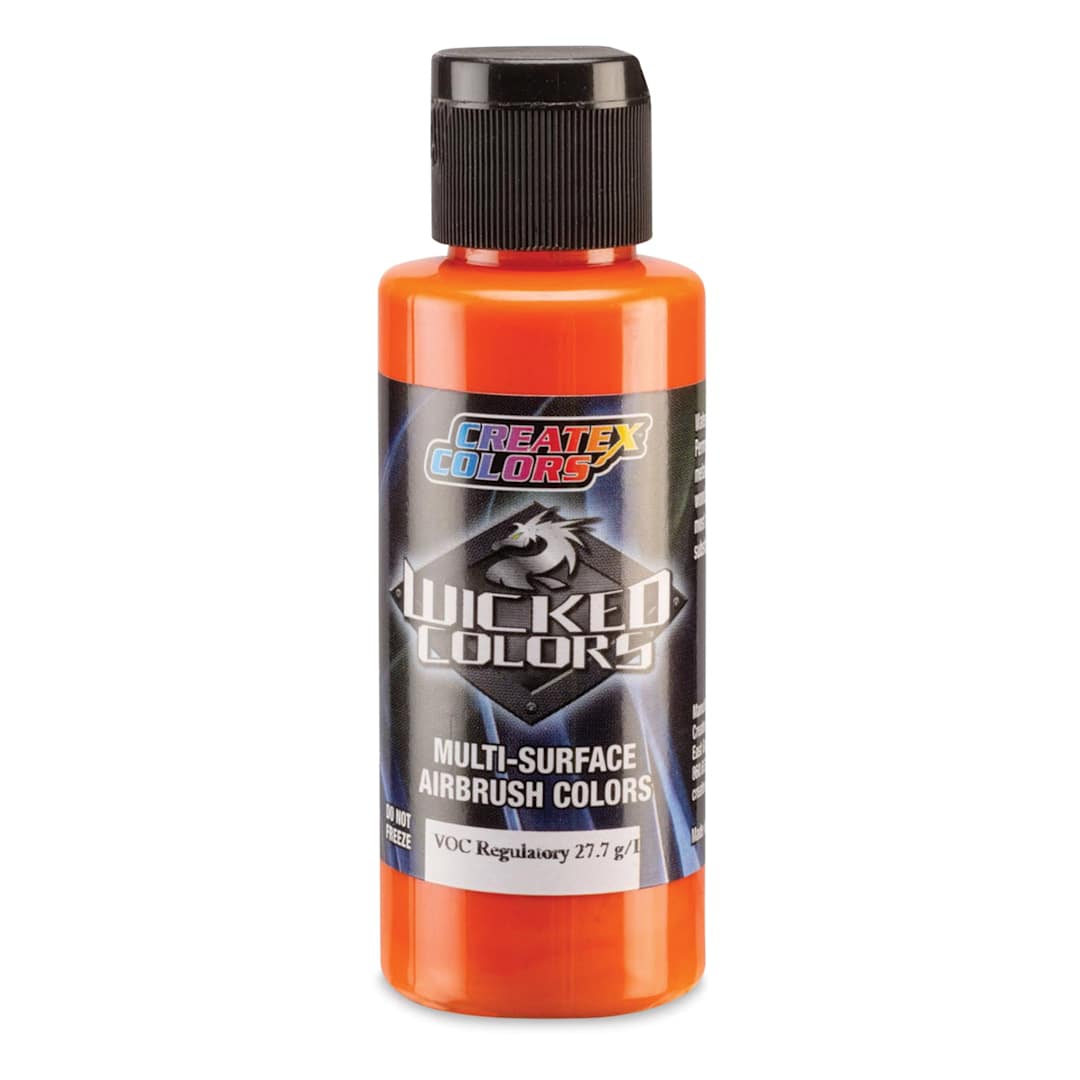 Open in modal - Createx Wicked Colors Airbrush Color - Opaque Pyrrole Orange, 2 oz, Bottle