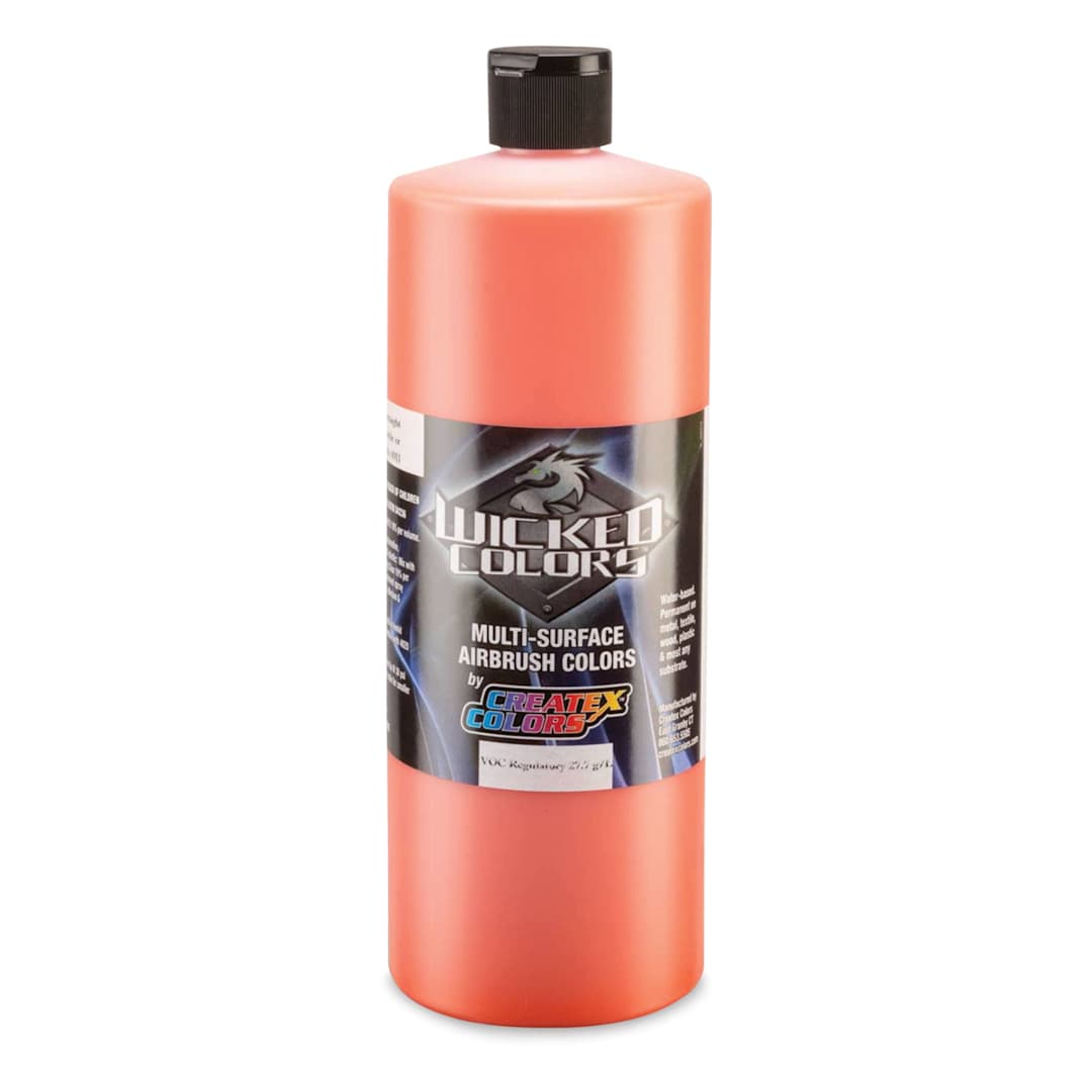 Open in modal - Createx Wicked Colors Airbrush Color - Opaque Pyrrole Orange, 32 oz, Bottle