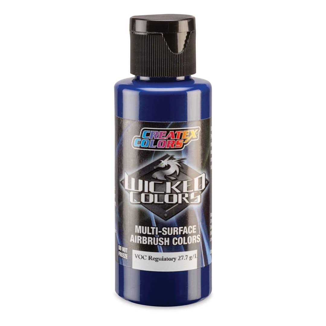 Open in modal - Createx Wicked Colors Airbrush Color - Opaque Phthalo Blue, 2 oz, Bottle