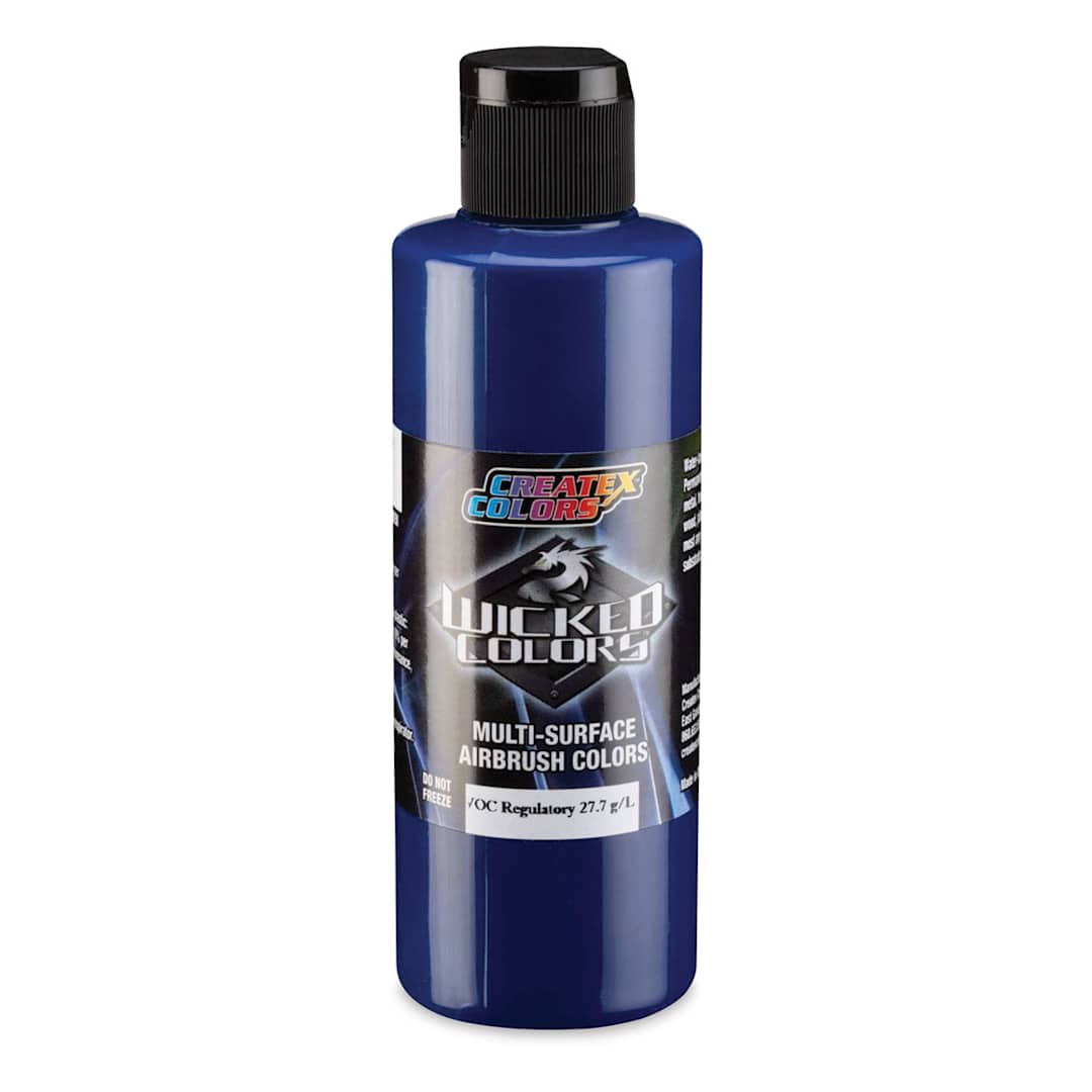 Open in modal - Createx Wicked Colors Airbrush Color - Opaque Phthalo Blue, 4 oz, Bottle