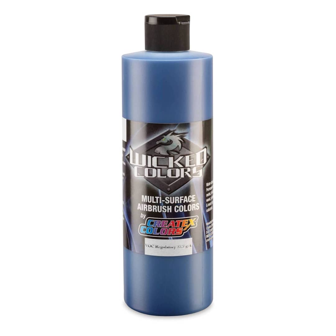 Open in modal - Createx Wicked Colors Airbrush Color - Opaque Phthalo Blue, 16 oz, Bottle