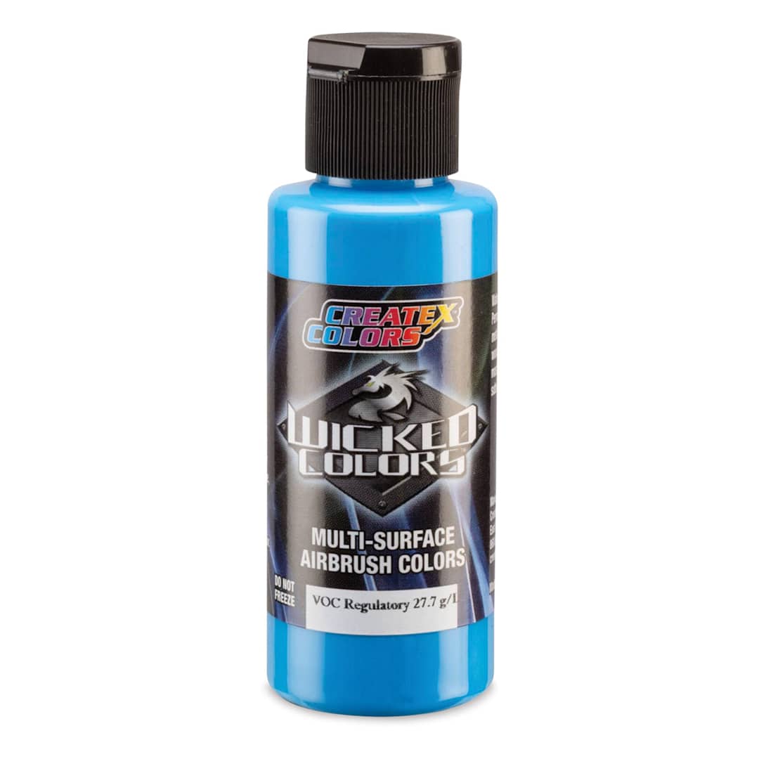 Open in modal - Createx Wicked Colors Airbrush Color - Opaque Daylight Blue, 2 oz, Bottle