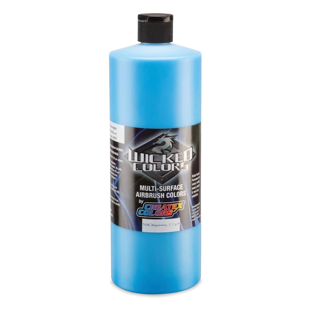 Open in modal - Createx Wicked Colors Airbrush Color - Opaque Daylight Blue, 32 oz, Bottle