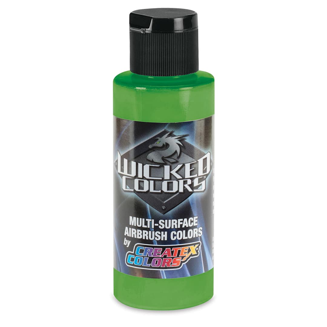 Open in modal - Createx Wicked Colors Airbrush Color - 2 oz, Fluorescent Green