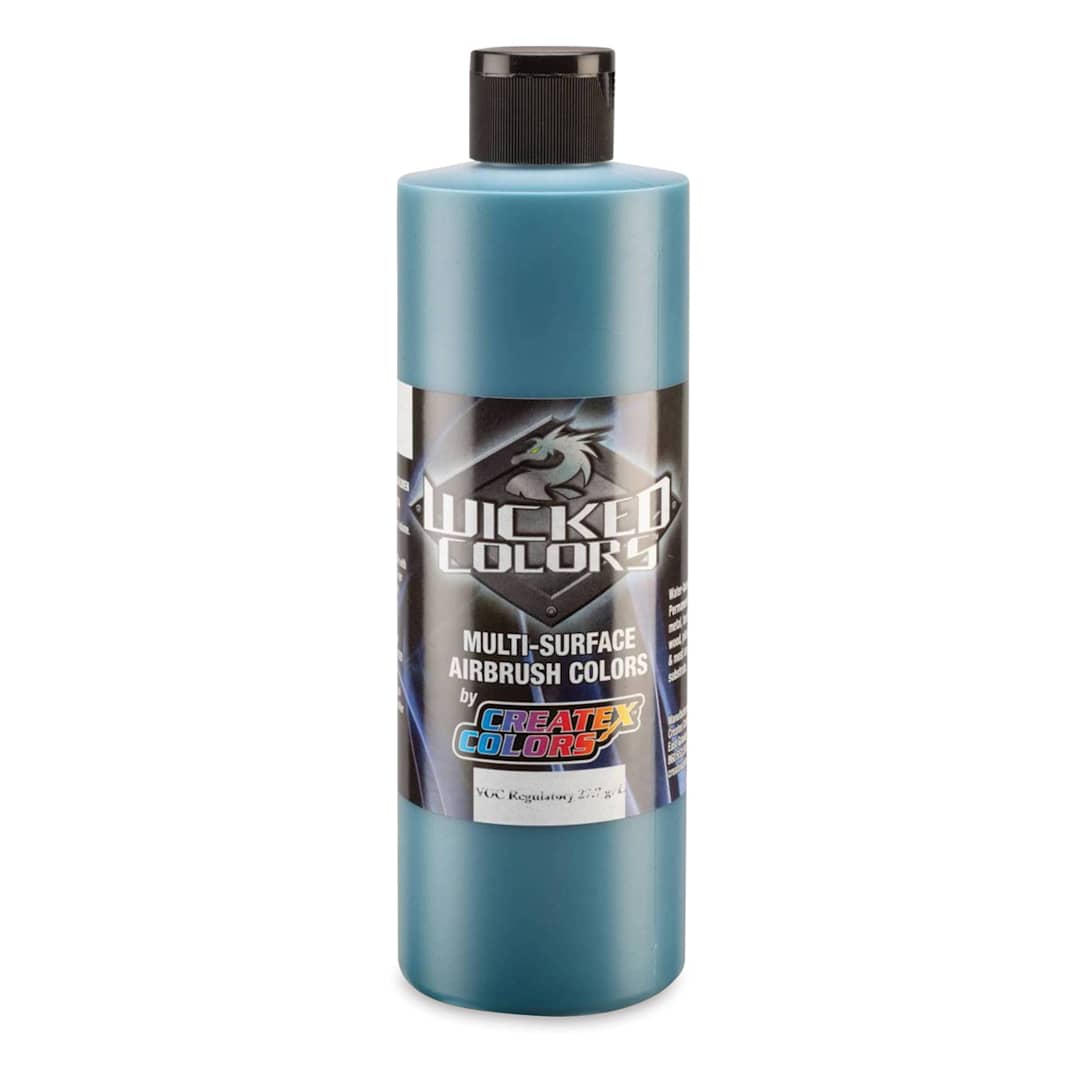 Open in modal - Createx Wicked Colors Airbrush Color - Opaque Phthalo Green, 16 oz, Bottle