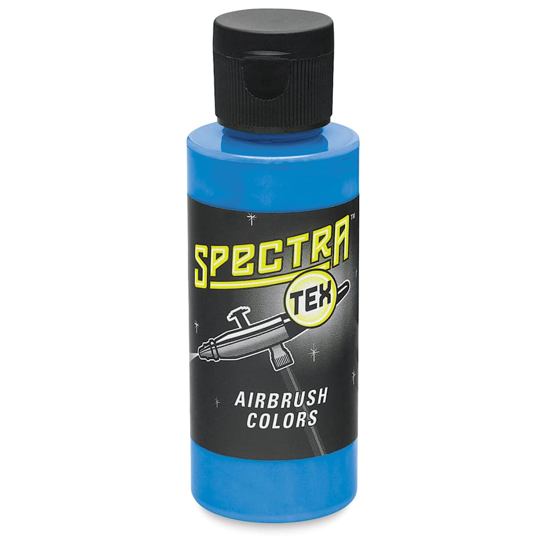 Open in modal - Badger Spectra Tex Airbrush Color - 2 oz, Transparent Cyan Blue
