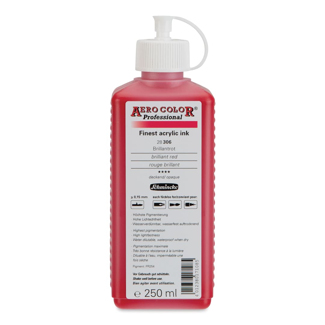 Open in modal - Schmincke Aero Color Professional Airbrush Color - 250 ml, Brilliant Red