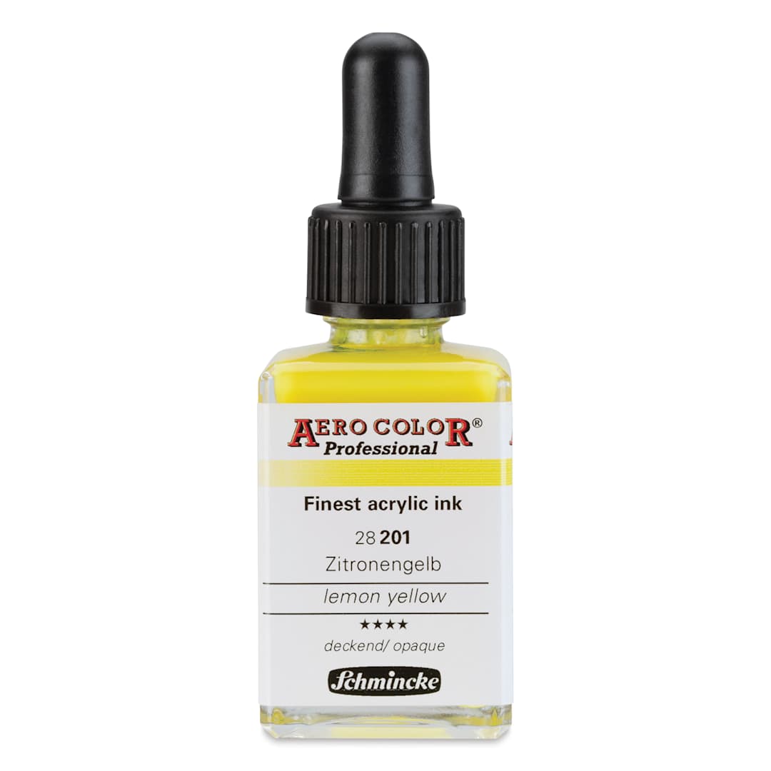 Open in modal - Schmincke Aero Color Professional Airbrush Color - 28 ml, Lemon Yellow