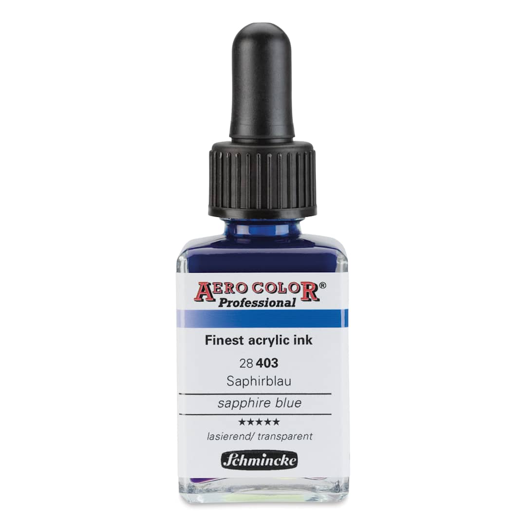 Open in modal - Schmincke Aero Color Professional Airbrush Color - 28 ml, Sapphire Blue
