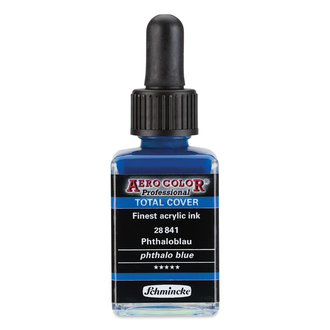 Open in modal - Schmincke Aero Color Professional Airbrush Color - 28 ml, Phthalo Blue