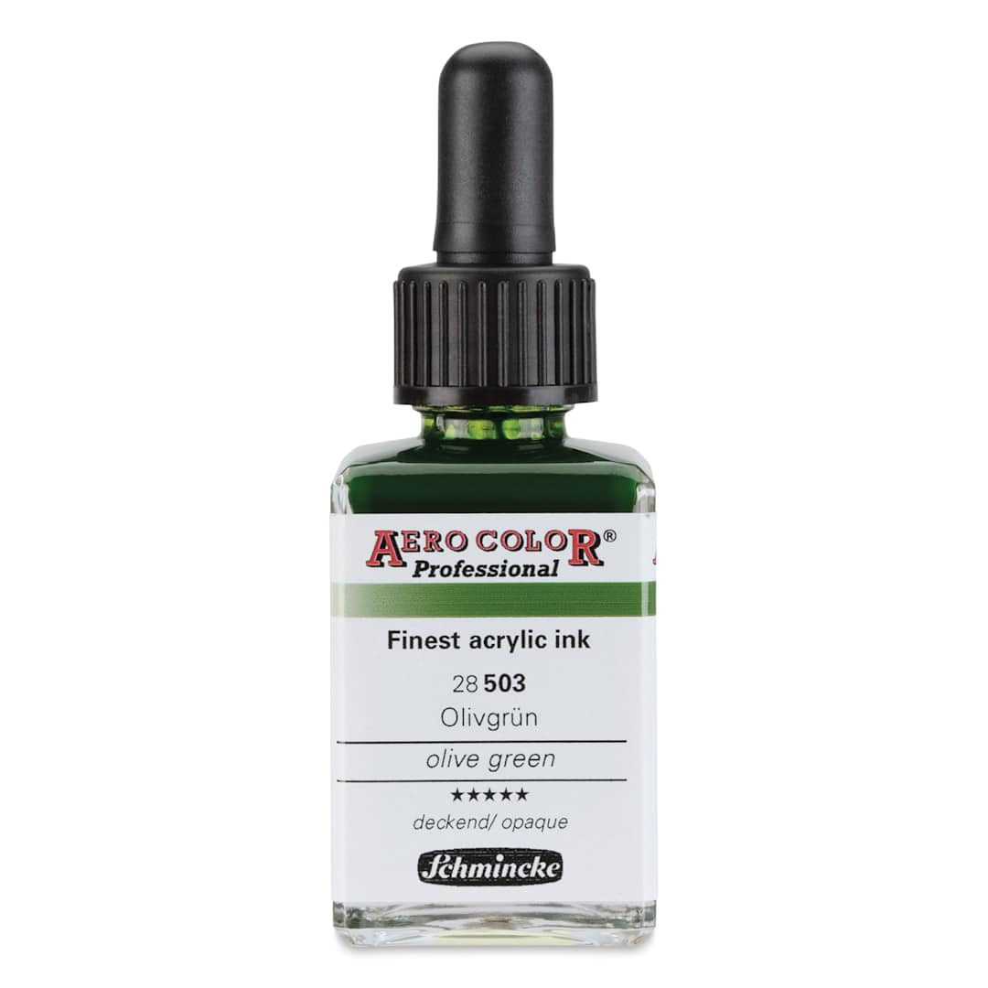 Open in modal - Schmincke Aero Color Professional Airbrush Color - 28 ml, Olive Green