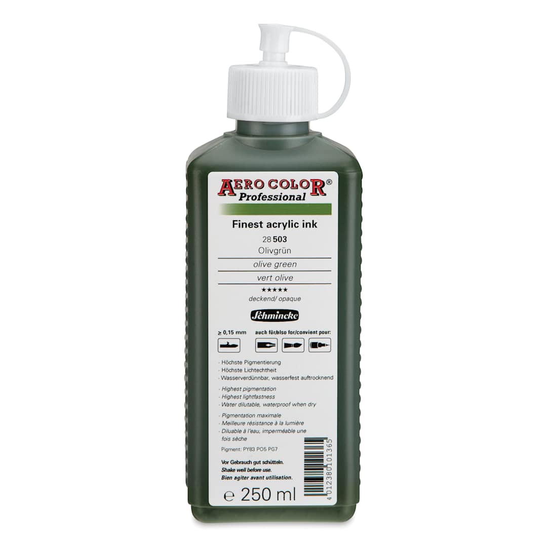 Open in modal - Schmincke Aero Color Professional Airbrush Color - 250 ml, Olive Green
