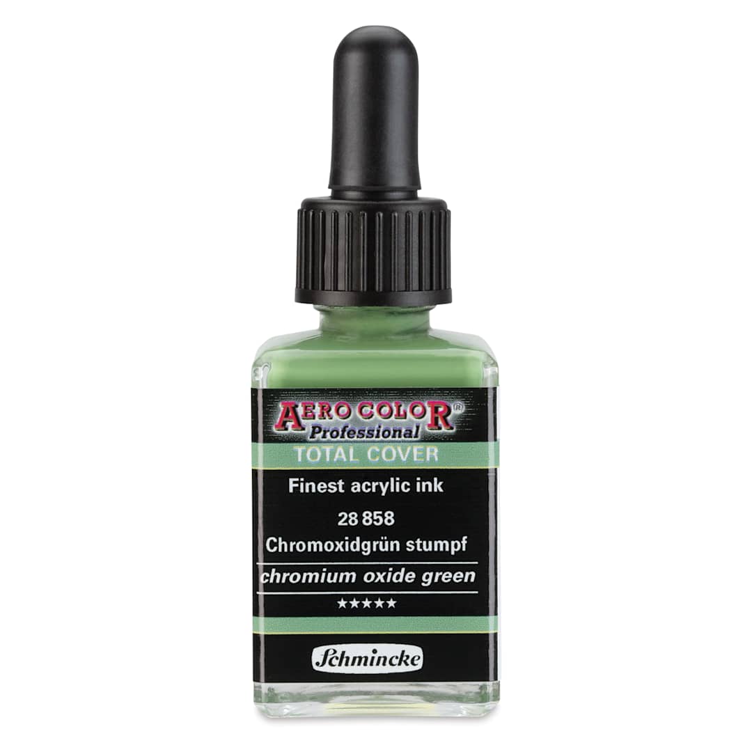 Open in modal - Schmincke Aero Color Professional Airbrush Color - 28 ml, Chromium Oxide Green