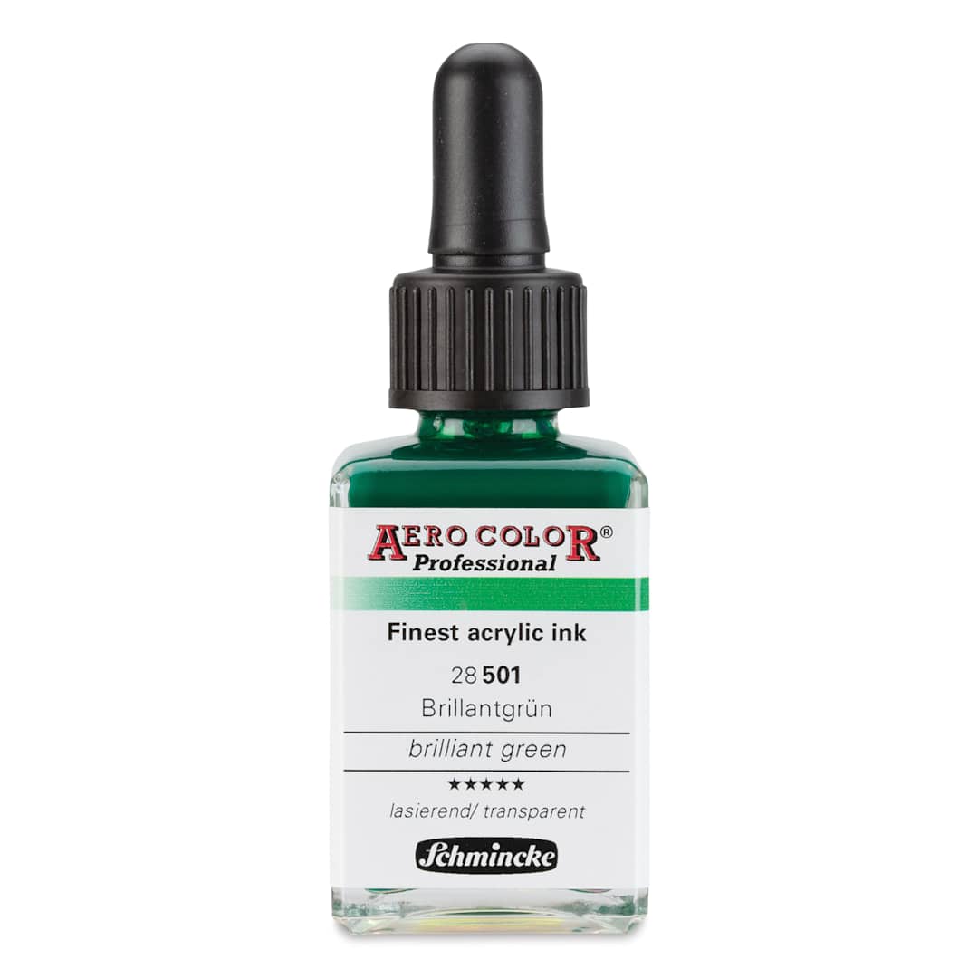 Open in modal - Schmincke Aero Color Professional Airbrush Color - 28 ml, Brilliant Green