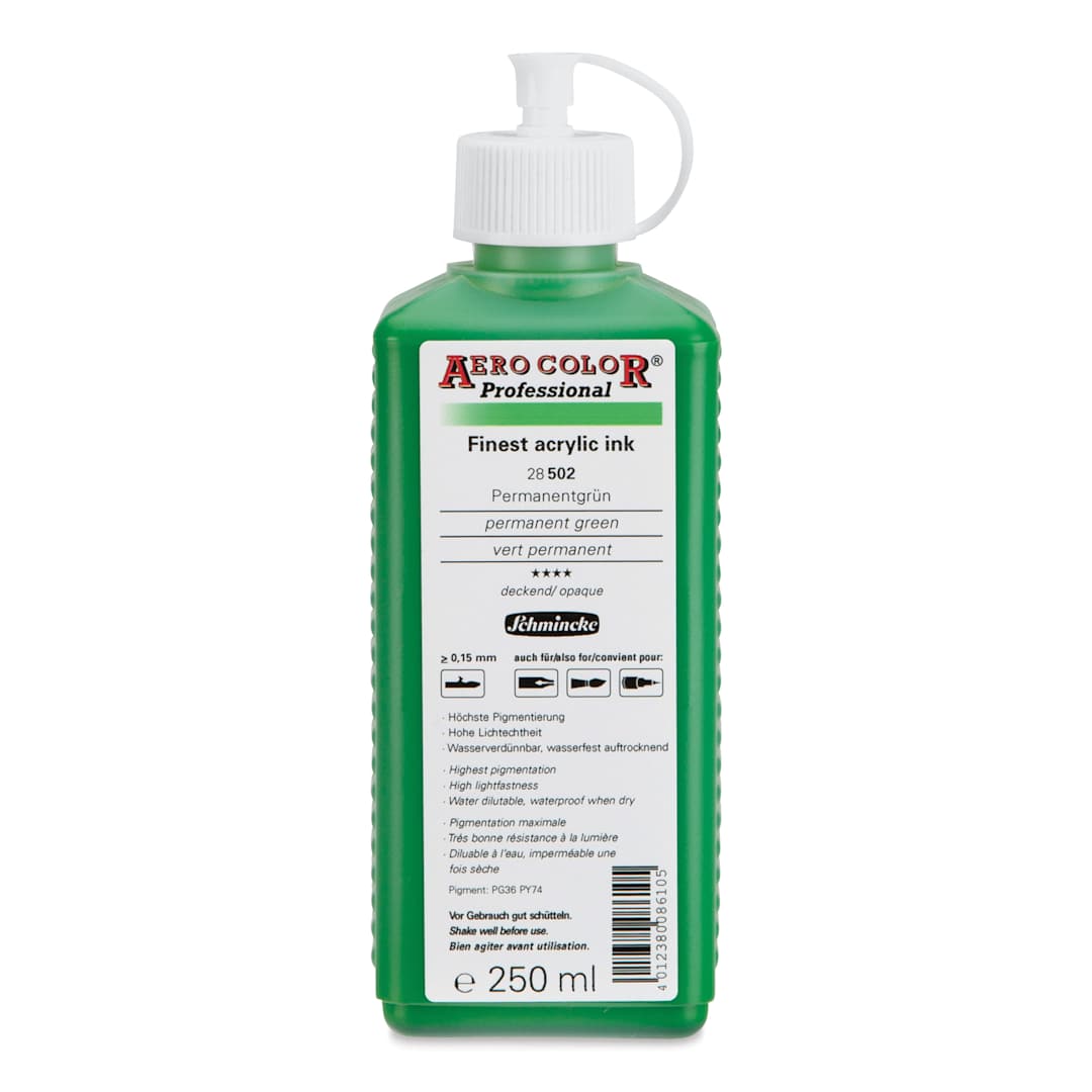 Open in modal - Schmincke Aero Color Professional Airbrush Color - 250 ml, Permanent Green