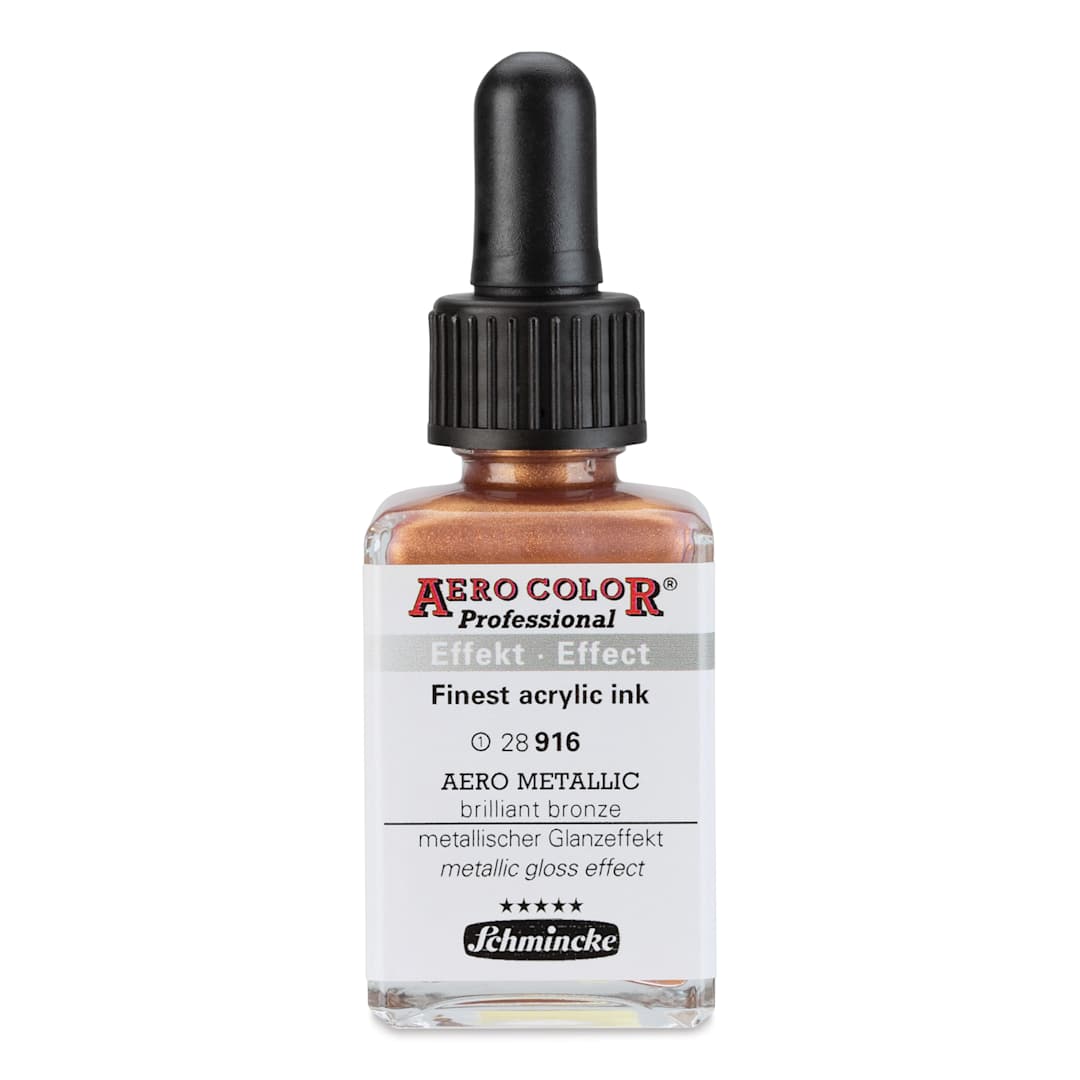 Open in modal - Schmincke Aero Color Professional Airbrush Color - 28 ml, Metallic Brilliant Bronze