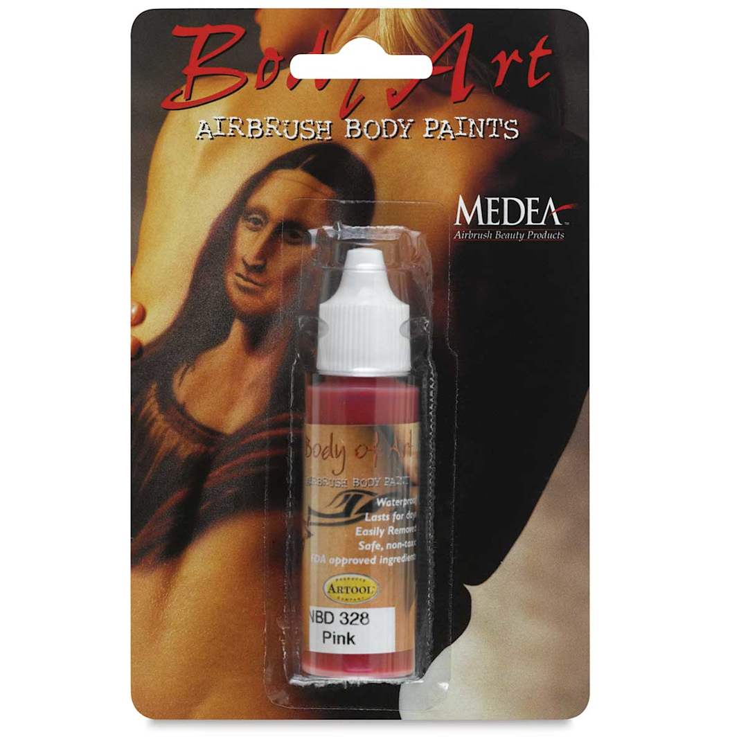 Open in modal - Medea Body-Art Airbrush Paint - 1 oz, Pink, Bottle