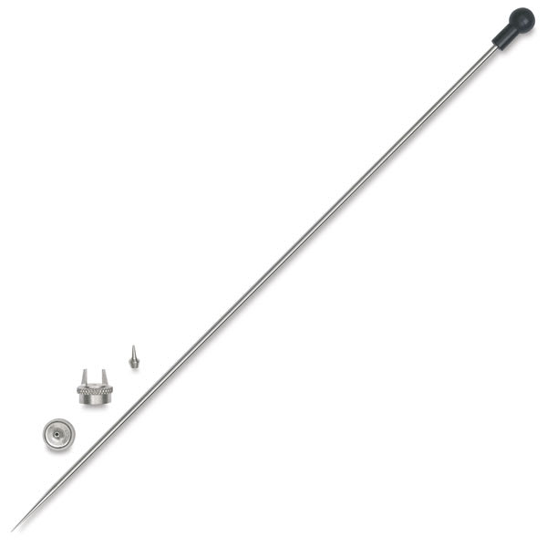 Open in modal - Badger Sotar 2020 Airbrush Needle and Nozzle Conversion Kit - Components of Fine Kit