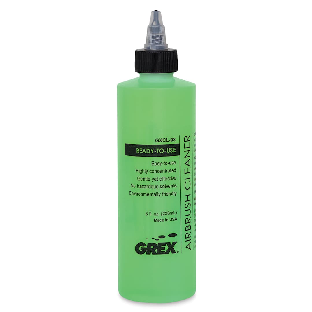 Open in modal - Grex Airbrush Cleaning Fluid - Front of 8 oz bottle shown