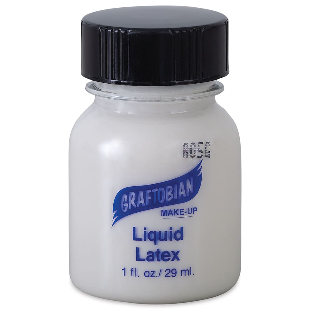 Open in modal - Graftobian Liquid Latex - Front view of 1 oz. bottle
