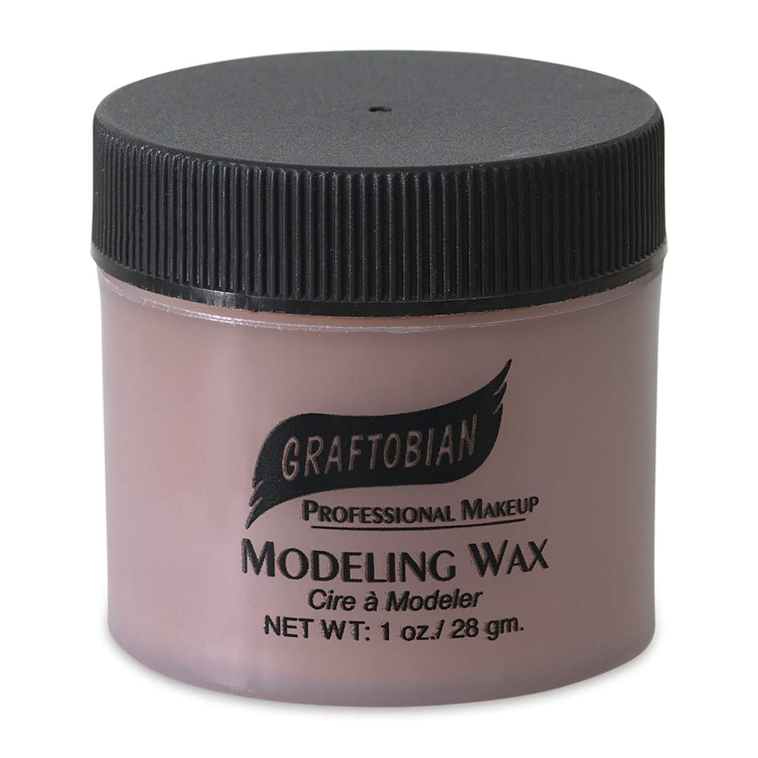 Open in modal - Graftobian Modeling Wax - Front of 1 oz Jar of Dark Fleshtone Modeling Wax
