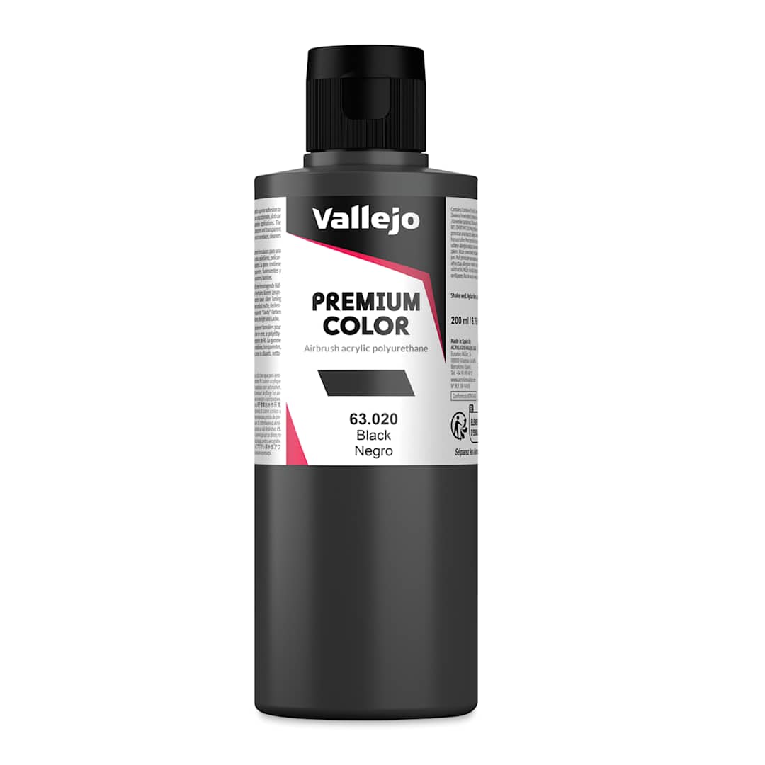 Open in modal - Vallejo Premium Airbrush Colors - 200 ml, Black