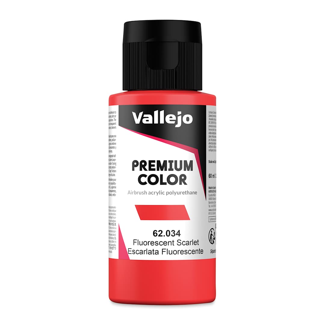 Open in modal - Vallejo Premium Airbrush Colors - 60 ml, Fluorescent Scarlet