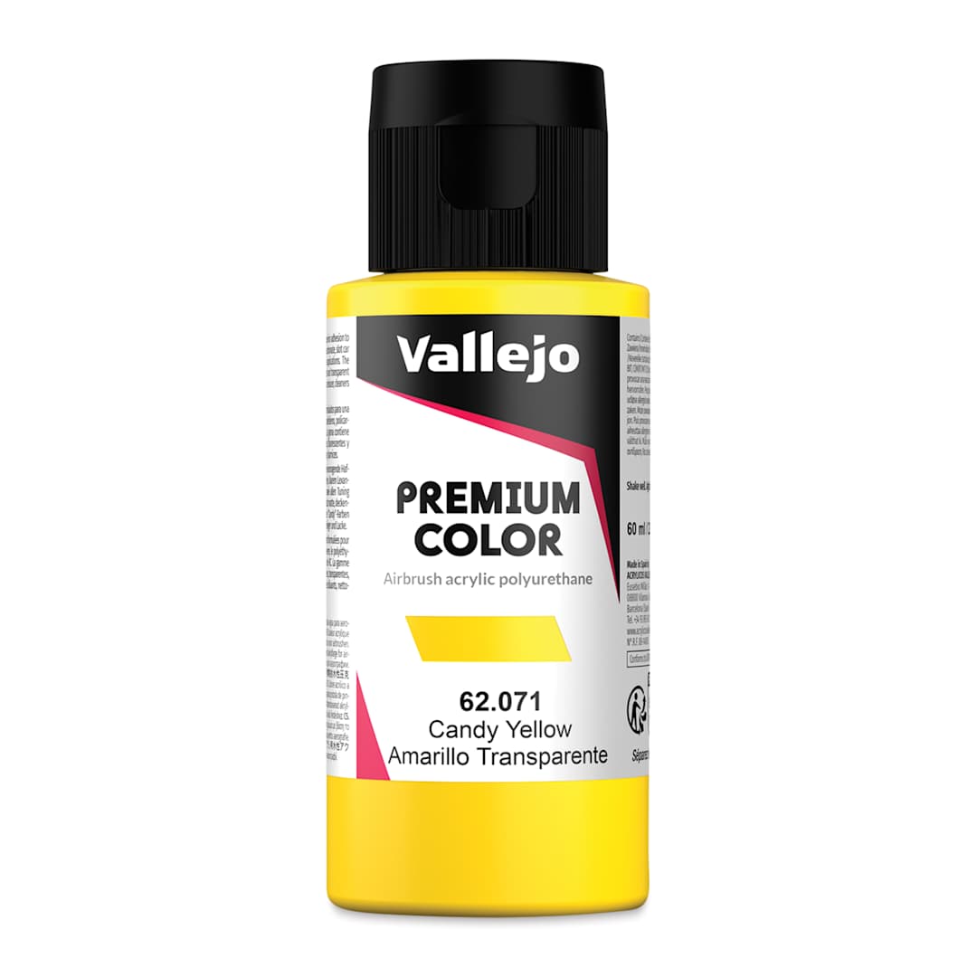 Open in modal - Vallejo Premium Airbrush Colors - 60 ml, Candy Yellow