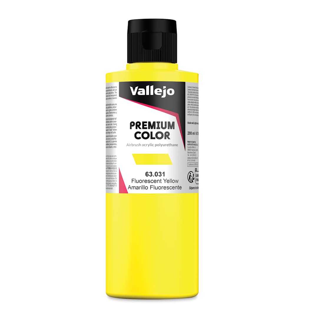 Open in modal - Vallejo Premium Airbrush Colors - 200 ml, Fluorescent Yellow