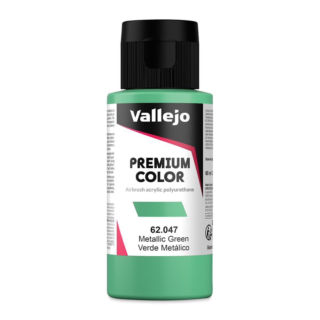 Open in modal - Vallejo Premium Airbrush Colors - 60 ml, Metallic Green