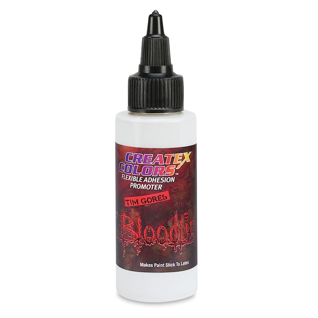 Open in modal - Createx Illustration Mediums - Front view of bottle of 2 oz Adhesion Promoter