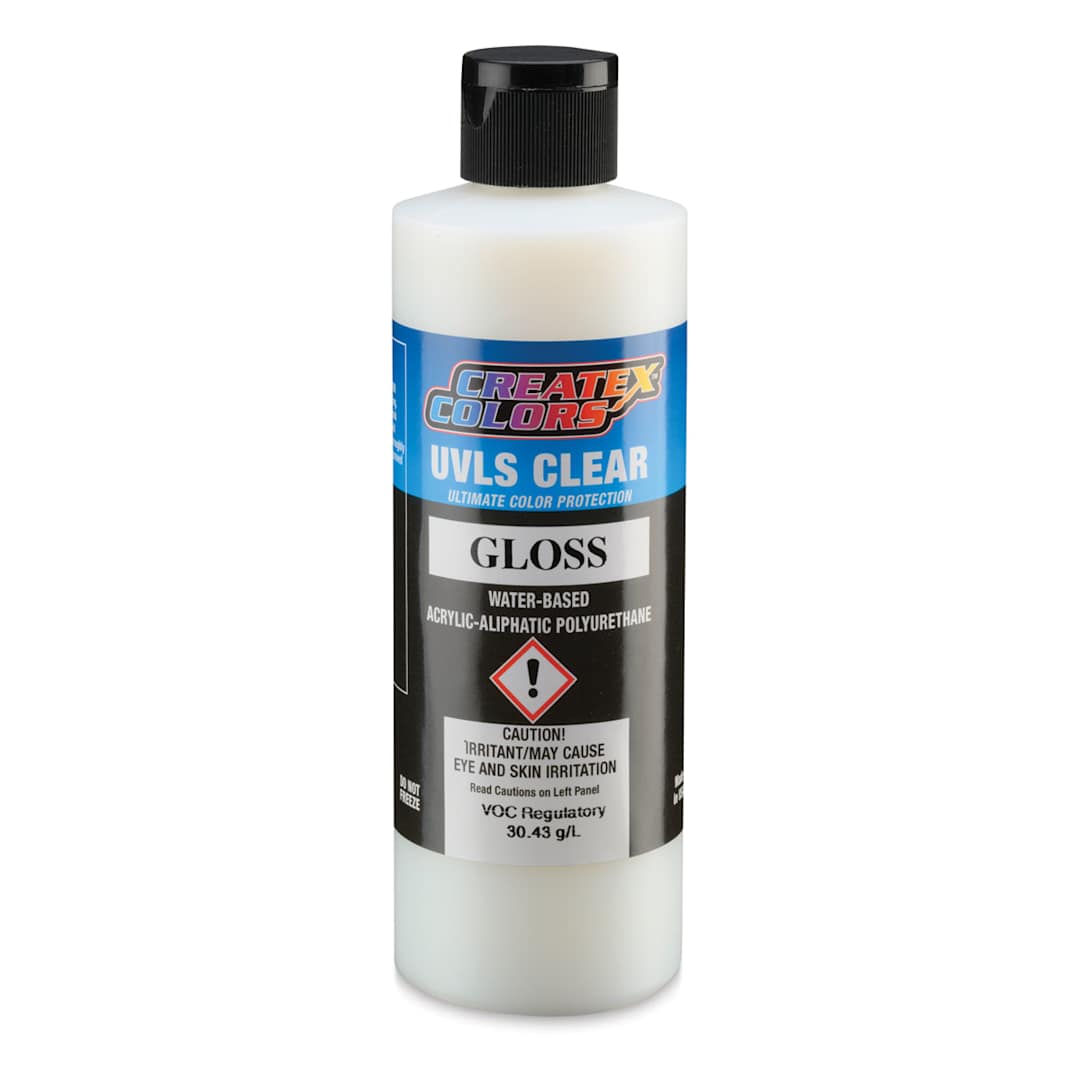 Open in modal - Createx Airbrush Clears - UVLS Top Coat, Gloss, 8 oz, Bottle