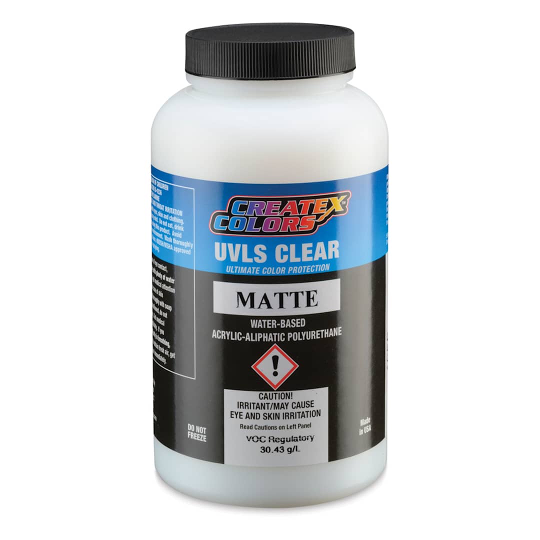 Open in modal - Createx Airbrush Clears - UVLS Top Coat, Matte, 16 oz, Bottle