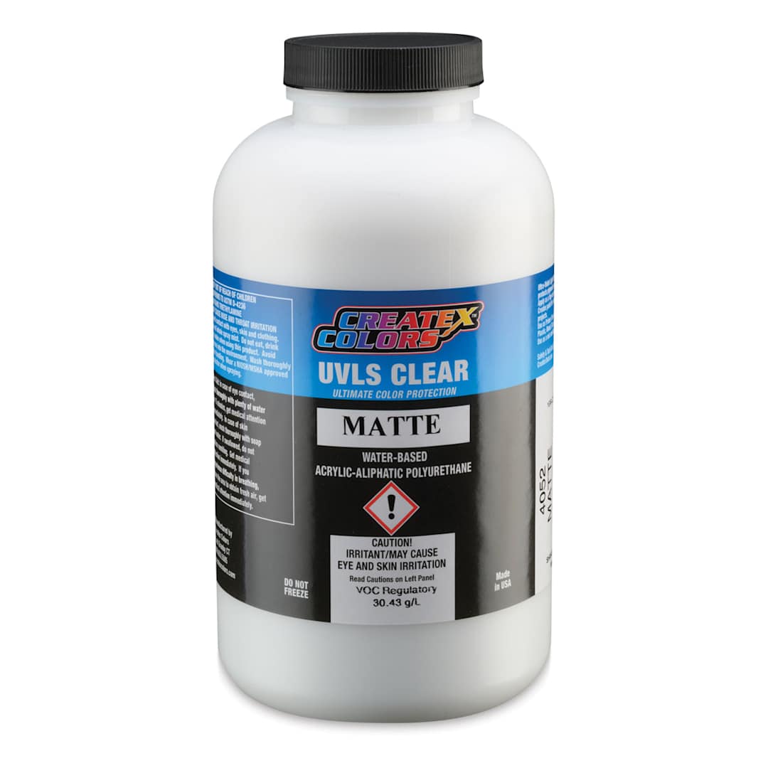 Open in modal - Createx Airbrush Clears - UVLS Top Coat, Matte, 32 oz, Bottle