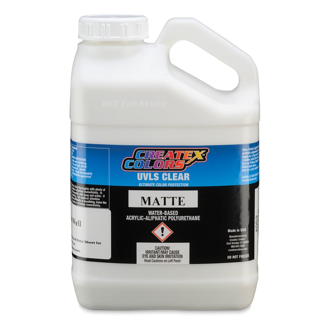 Open in modal - Createx Airbrush Clears - UVLS Top Coat, Matte, 1 Gallon, Bottle