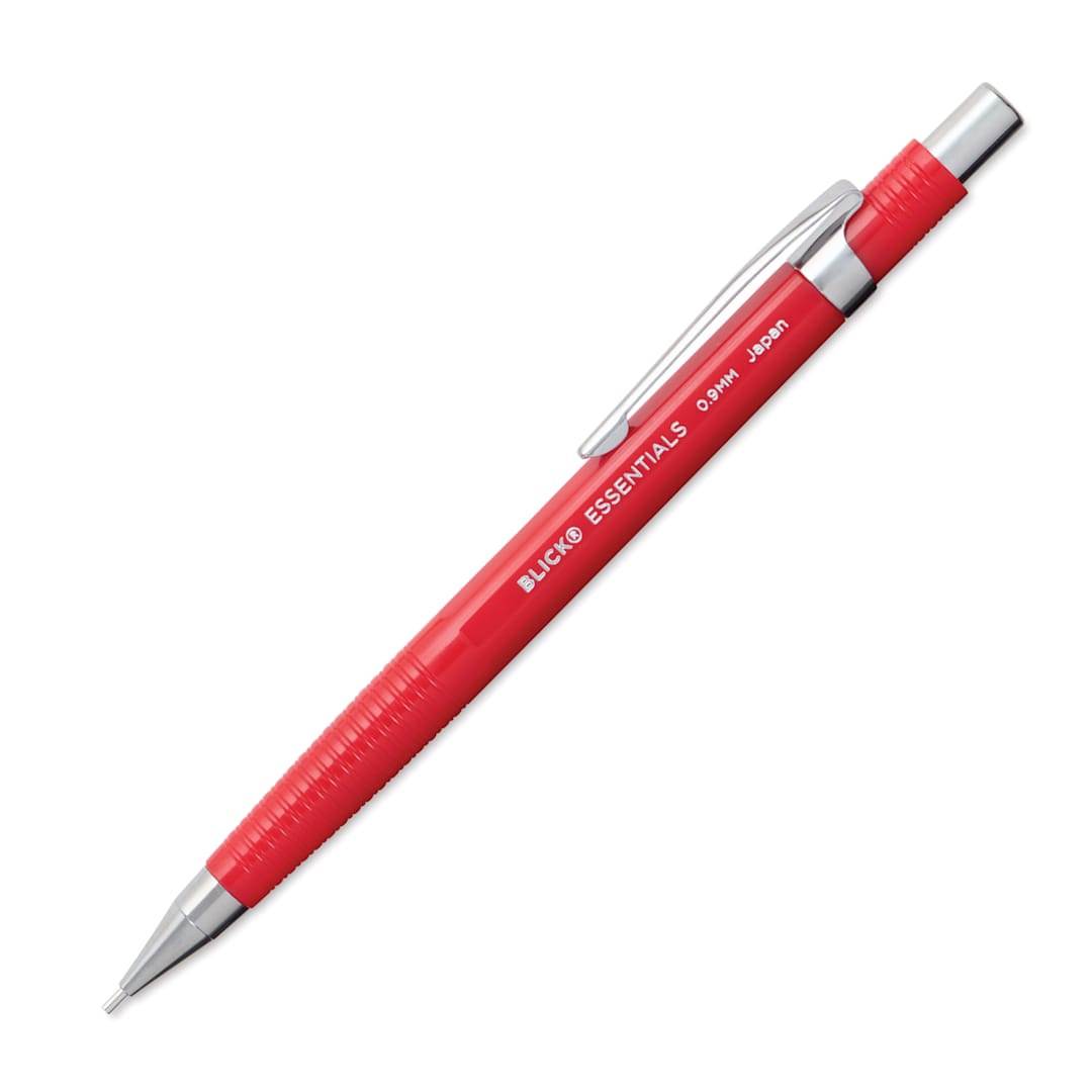 Open in modal - Blick Essentials Mechanical Pencil - Red, 0.9 mm