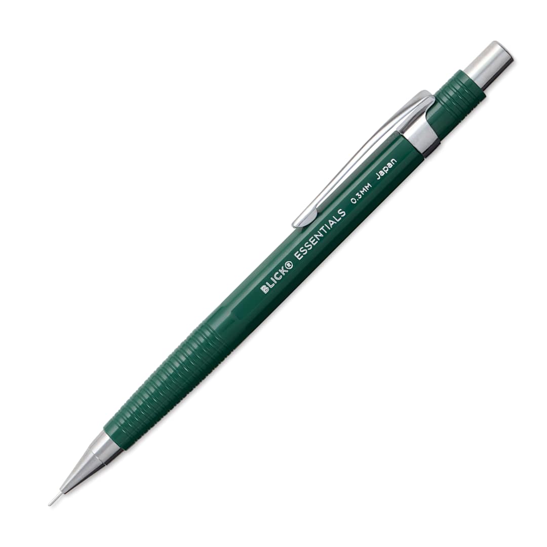 Open in modal - Blick Essentials Mechanical Pencil - Green, 0.3 mm