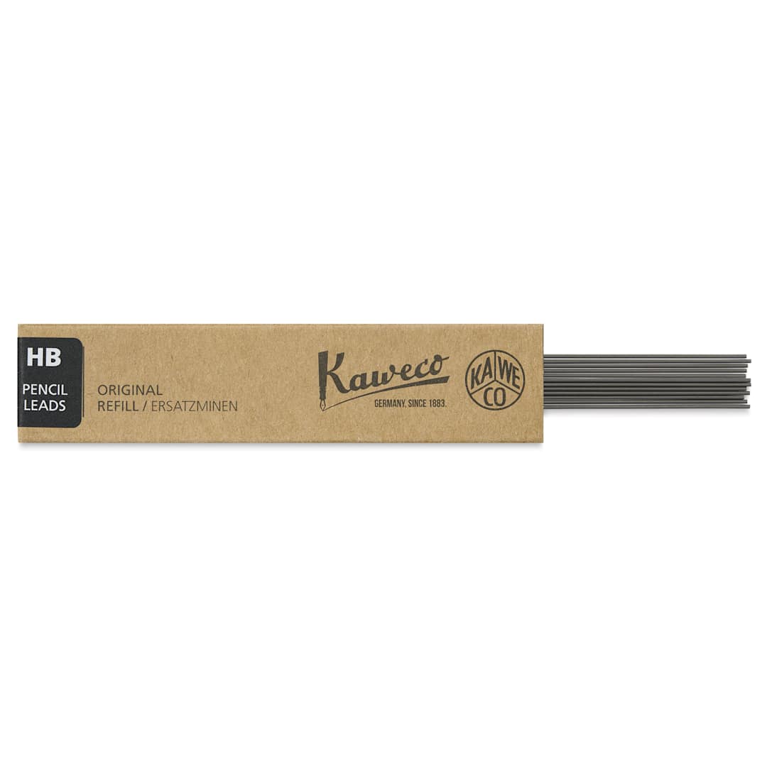 Open in modal - Kaweco Graphite Lead Refills - 0.5 mm, HB, Pkg of 12, leads out of the packaging