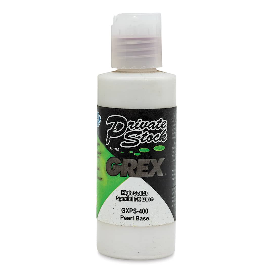 Open in modal - Grex Private Stock Airbrush Base Modifier - Micro Pearl Metallic Base, 2 oz