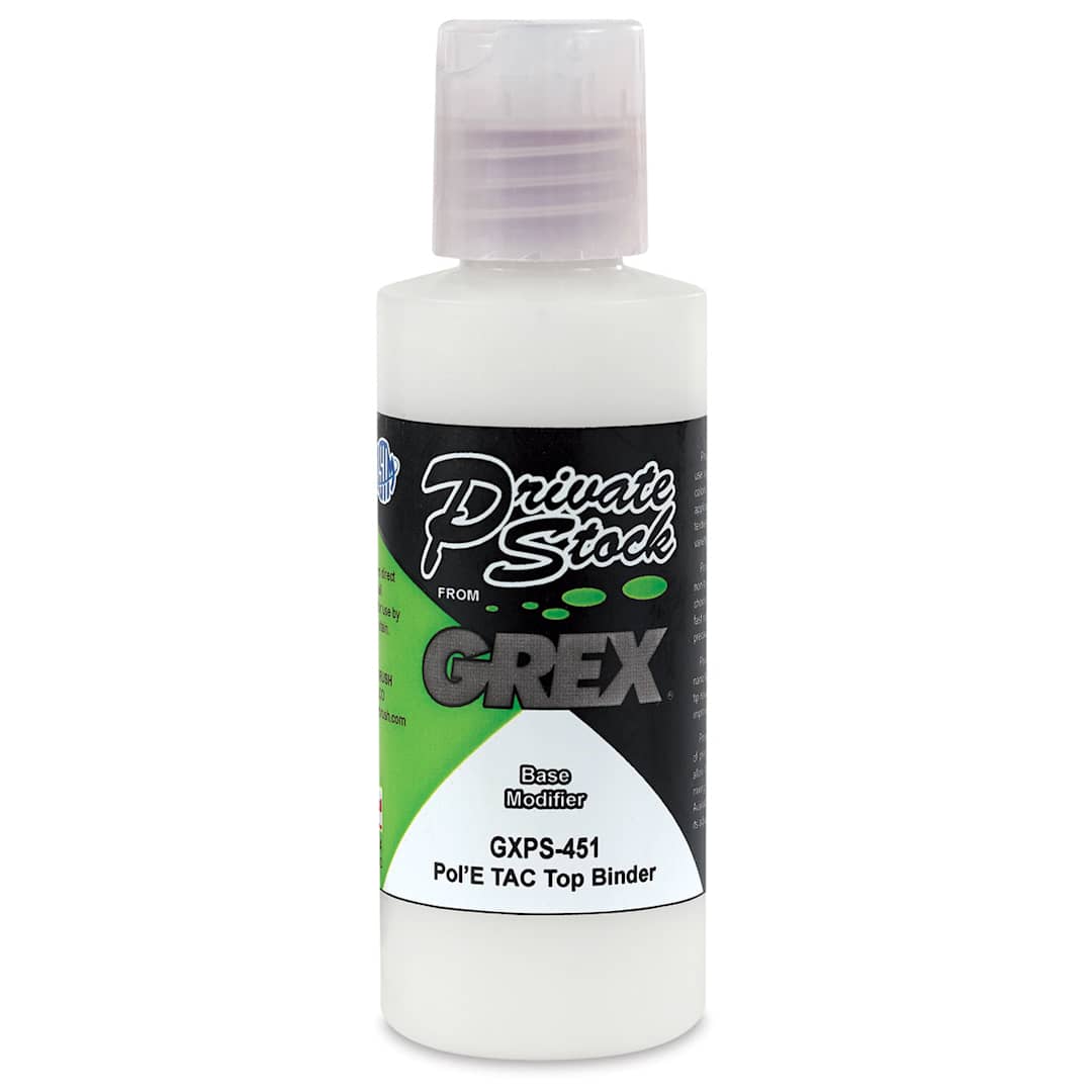Open in modal - Grex Private Stock Pol’E TAC Top Binder Airbrush Medium - 2 oz