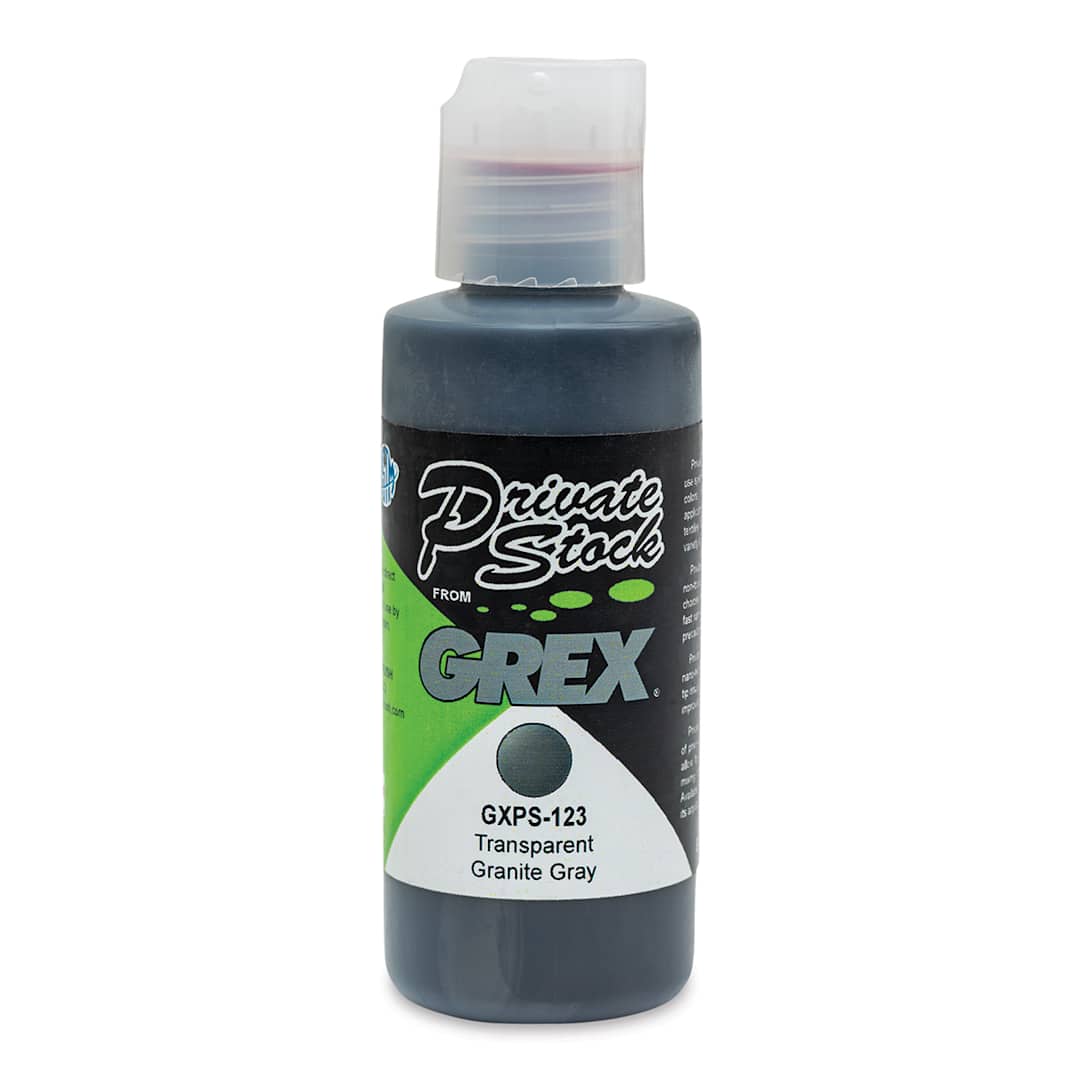 Open in modal - Grex Private Stock Airbrush Color - Transparent Granite, 2 oz