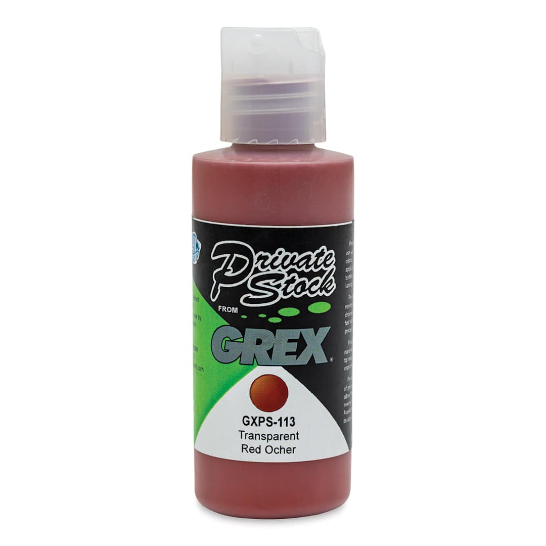Open in modal - Grex Private Stock Airbrush Color - Transparent Red Ochre. 2 oz