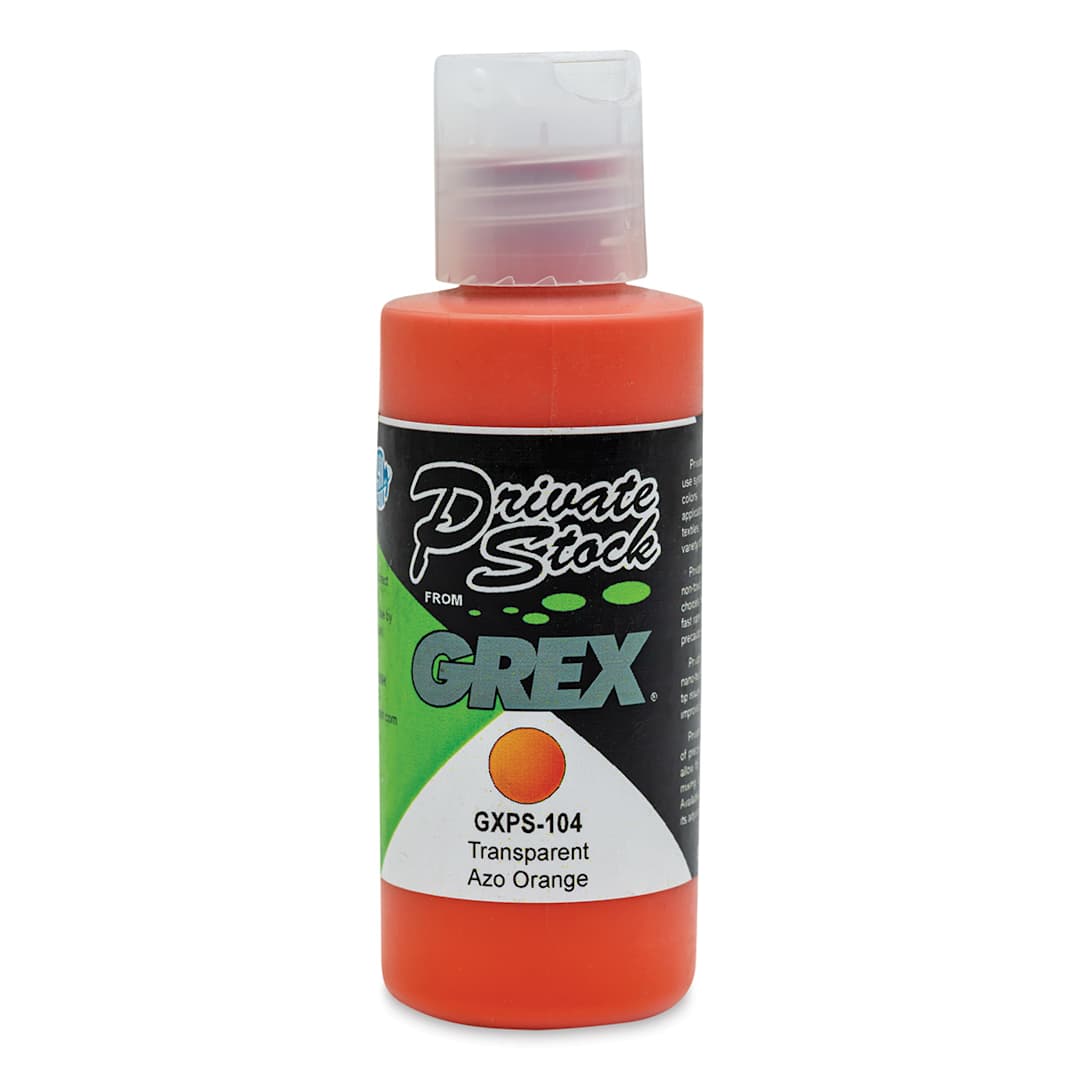Open in modal - Grex Private Stock Airbrush Color - Transparent Azo Yellow, 2 oz