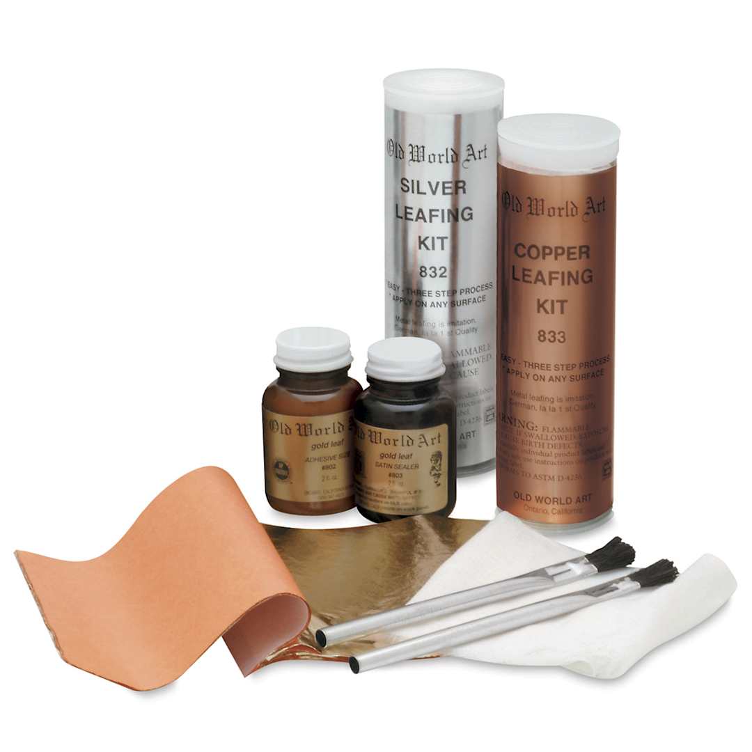 Open in modal - Old World Art Composition Metal Leaf and Kits - Composition of Kits shown