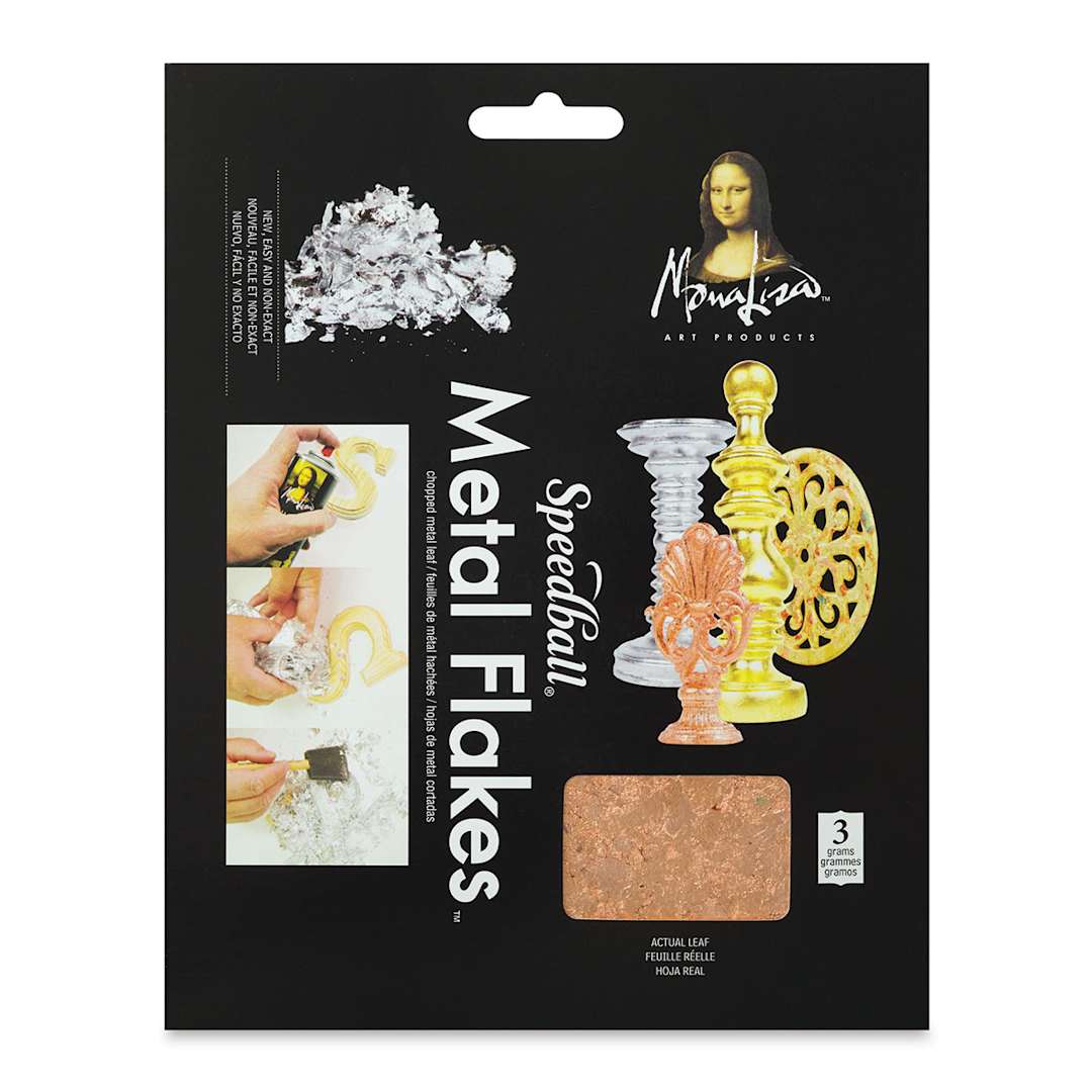 Open in modal - Mona Lisa Metal Leaf Flakes - Copper Metal Flake, 3g front of packaging