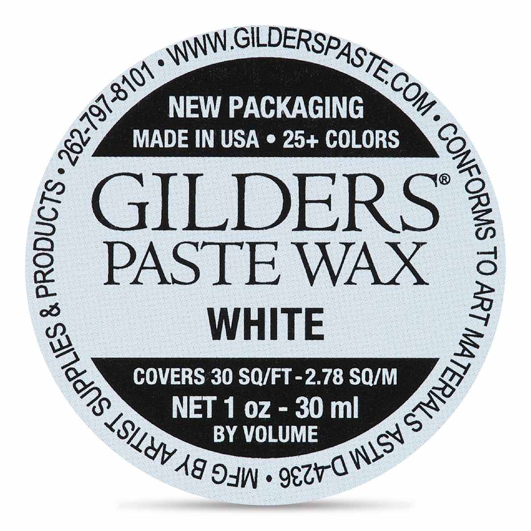 Open in modal - Gilders Paste Wax - 30 ml, White - out of packaging