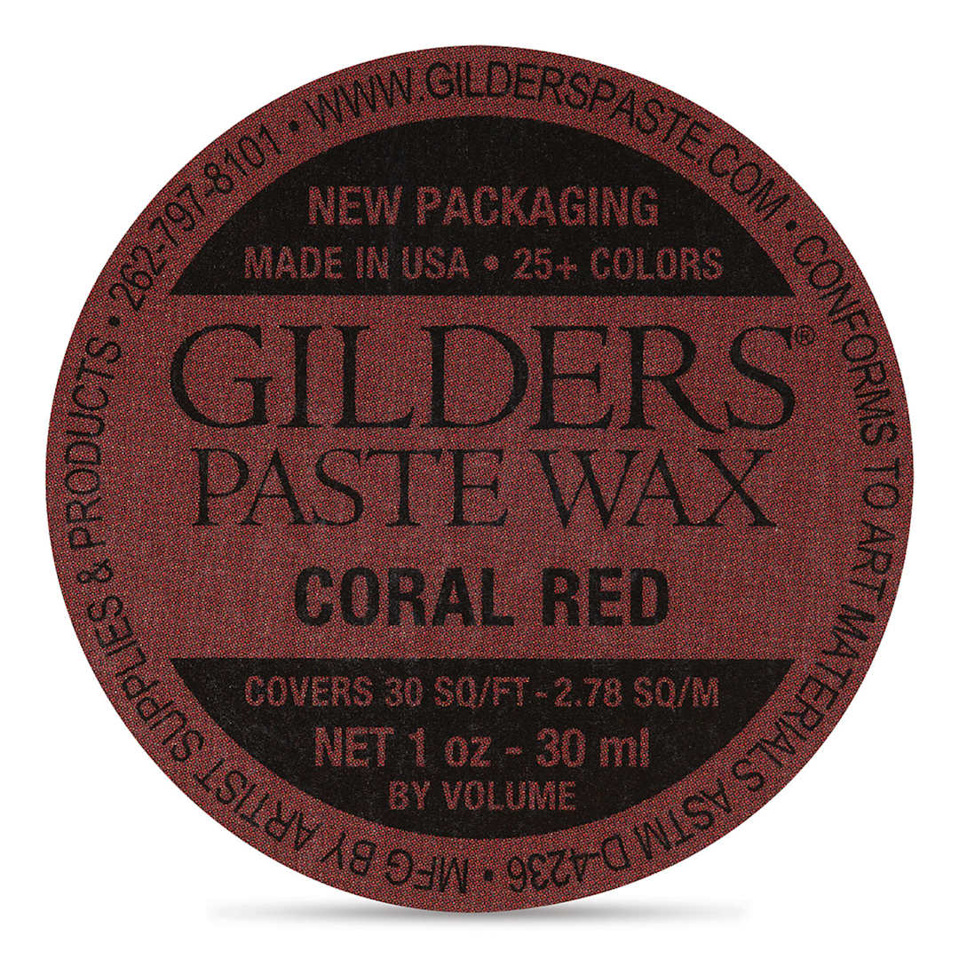 Open in modal - Gilders Paste Wax - 30 ml, Coral Red - out of packaging