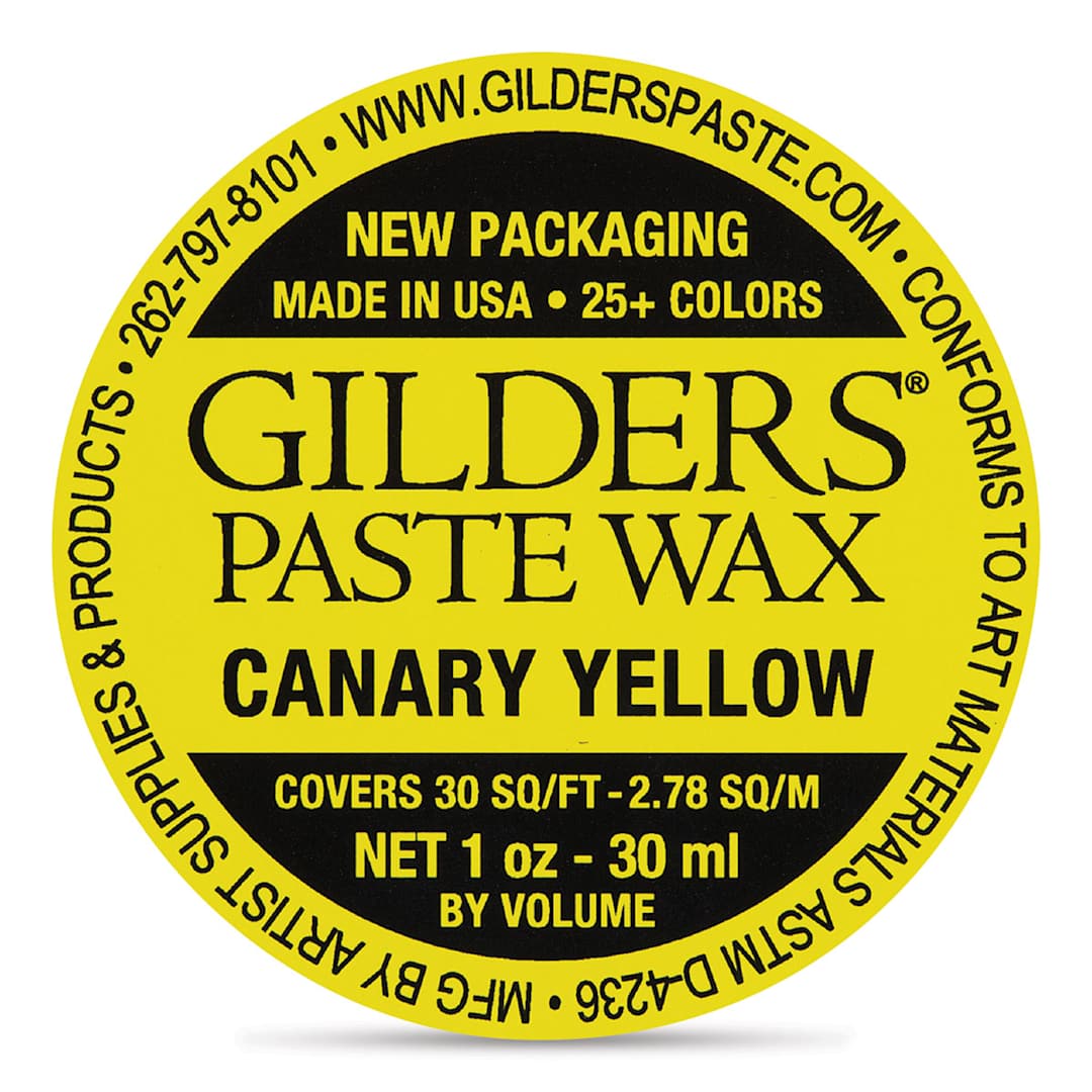 Open in modal - Gilders Paste Wax - 30 ml, Canary Yellow - out of packaging