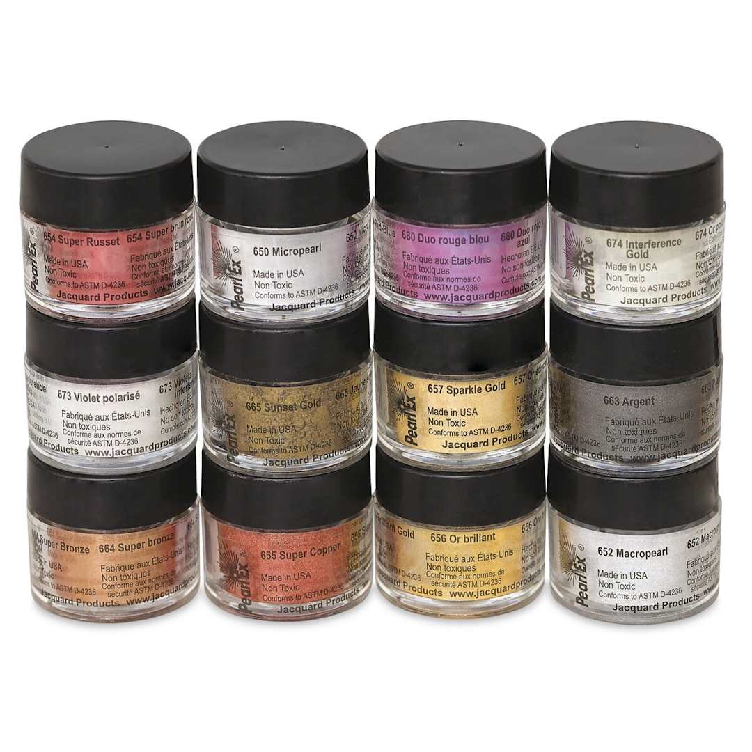 Open in modal - Jacquard Pearl-Ex Pigments - Series I, Set of 12